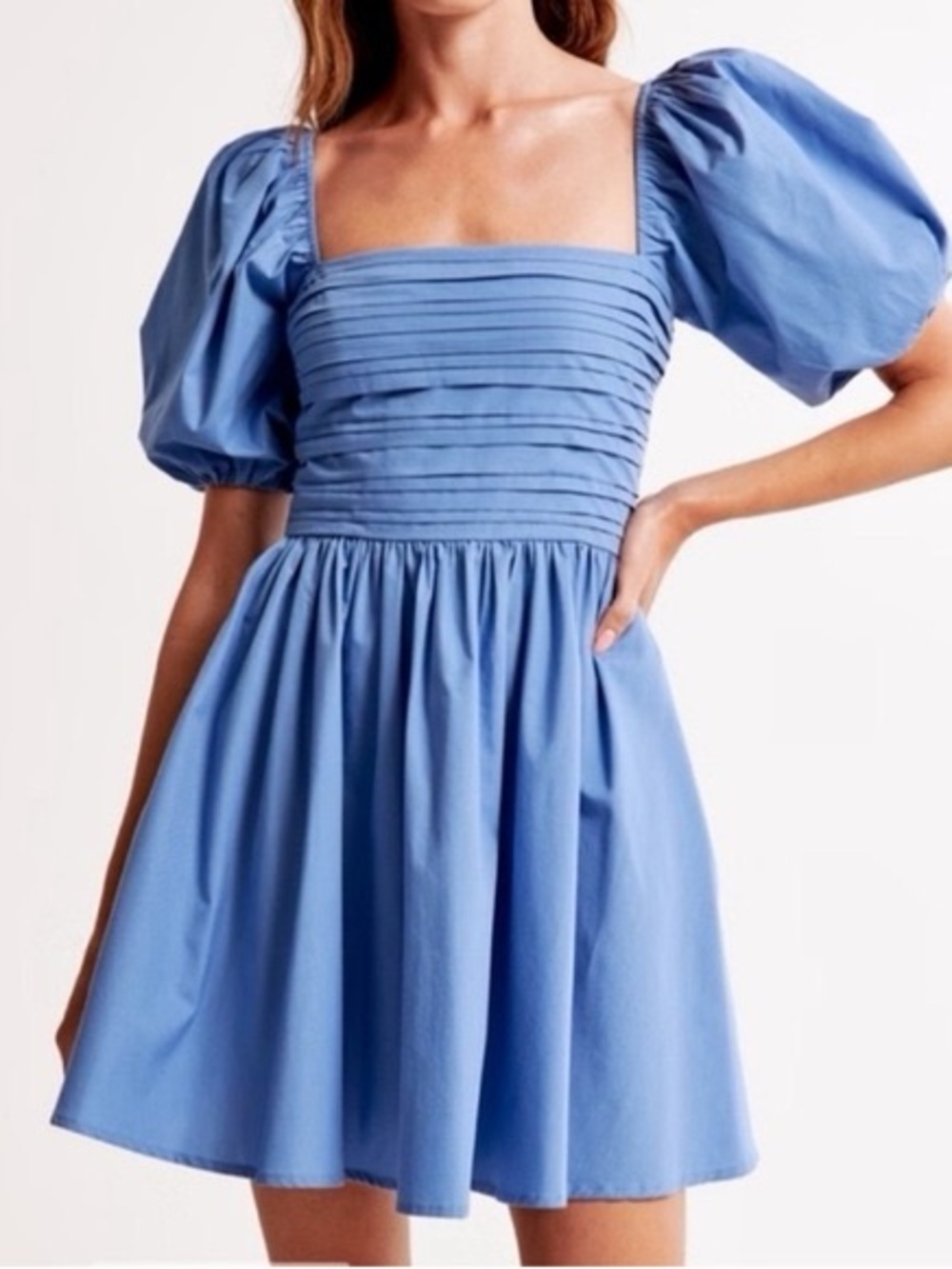 Abercrombie & Fitch Emerson Puff Sleeve Mini Dress